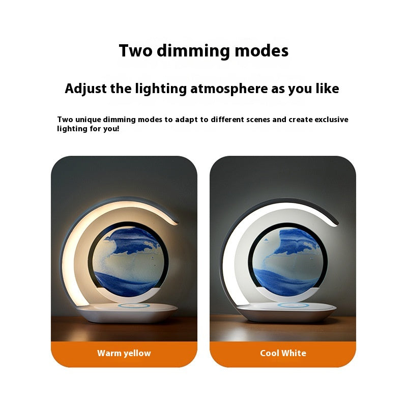 Quality Sand Art Wireless Charging Night Light