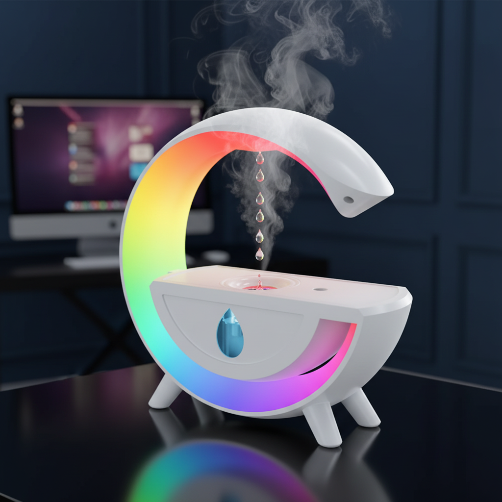High quality  G shaped RGB Air Humidifier