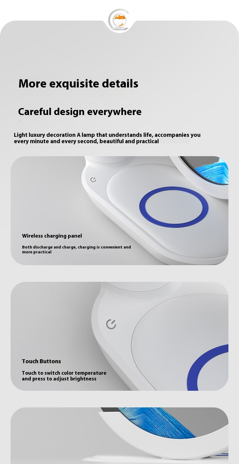 Quality Sand Art Wireless Charging Night Light
