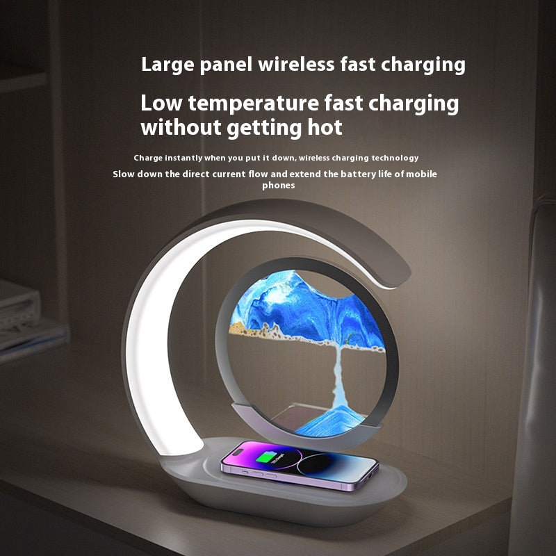 Quality Sand Art Wireless Charging Night Light